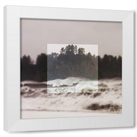 Framed Landscape III White Modern Wood Framed Art Print by Marshall, Laura