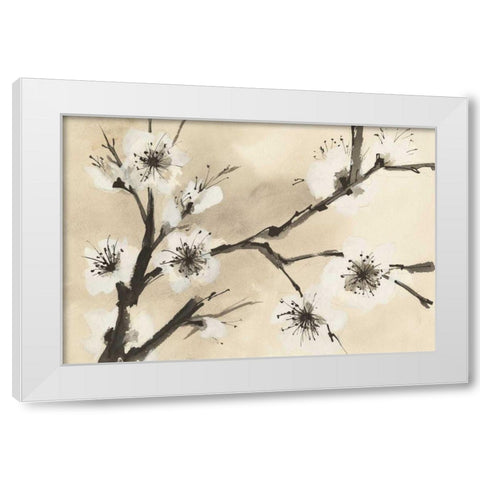 Spring Blossoms II Crop White Modern Wood Framed Art Print by Paschke, Chris