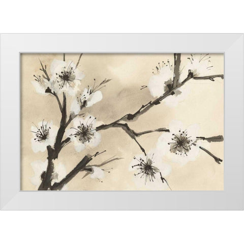 Spring Blossoms II Crop White Modern Wood Framed Art Print by Paschke, Chris