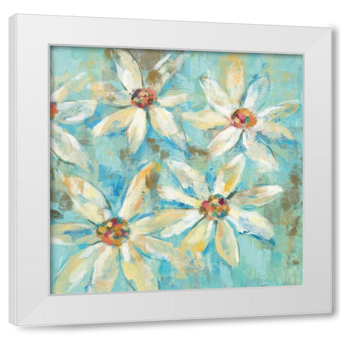 Fjord Floral II White Modern Wood Framed Art Print by Vassileva, Silvia
