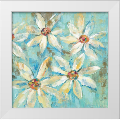 Fjord Floral II White Modern Wood Framed Art Print by Vassileva, Silvia