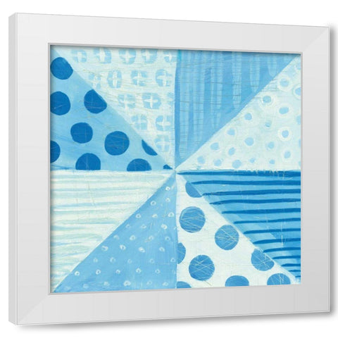 Modern Americana VIII Blue White Modern Wood Framed Art Print by Averinos, Melissa