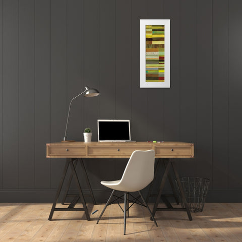 Fields of Color III White Modern Wood Framed Art Print by Davies, Jane