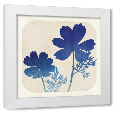 Batik Garden I White Modern Wood Framed Art Print by Mousseau Studio