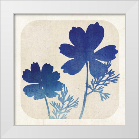 Batik Garden I White Modern Wood Framed Art Print by Mousseau Studio