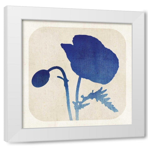 Batik Garden III White Modern Wood Framed Art Print by Mousseau Studio