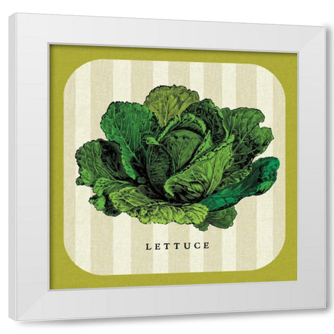 Linen Vegetable II White Modern Wood Framed Art Print by Mousseau Studio