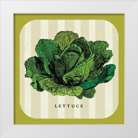 Linen Vegetable II White Modern Wood Framed Art Print by Mousseau Studio