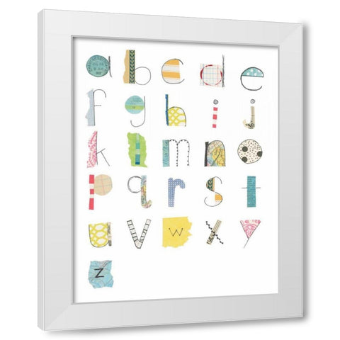 Alphabet II White Modern Wood Framed Art Print by Prahl, Courtney