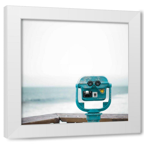Pacific Cool I White Modern Wood Framed Art Print by Urquhart, Elizabeth