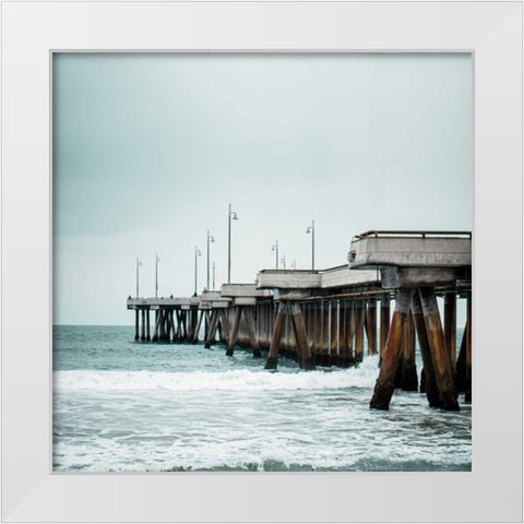 Pacific Cool II White Modern Wood Framed Art Print by Urquhart, Elizabeth