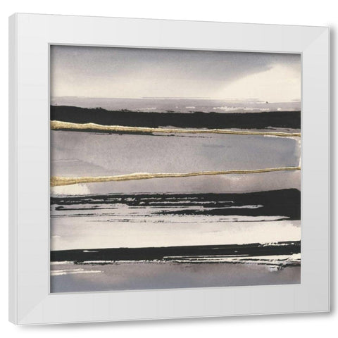 Gilded Grey I White Modern Wood Framed Art Print by Paschke, Chris