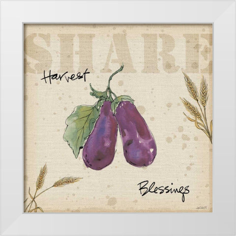 Farmers Feast  Harvest III White Modern Wood Framed Art Print by Tavoletti, Anne