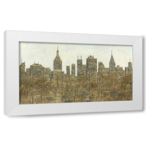 Lavish Skyline White Modern Wood Framed Art Print by Wiens, James