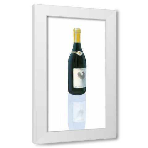 Wine Stance IV White Modern Wood Framed Art Print by Fabiano, Marco