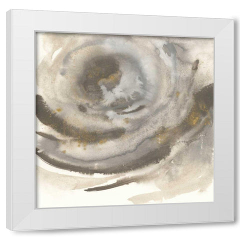 Gold Dust Nebula II White Modern Wood Framed Art Print by Paschke, Chris