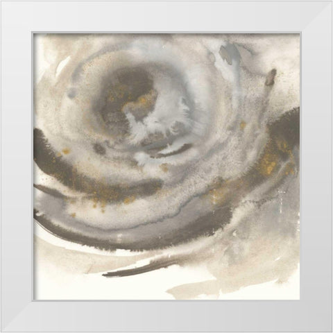 Gold Dust Nebula II White Modern Wood Framed Art Print by Paschke, Chris