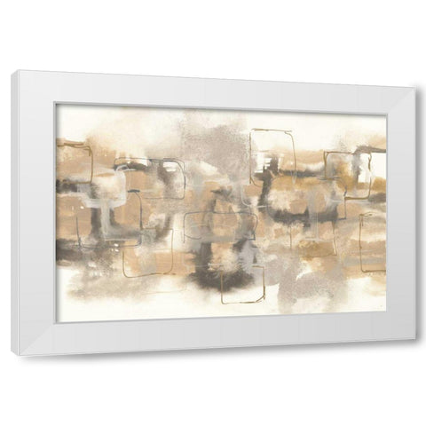 Platinum Neutrals II White Modern Wood Framed Art Print by Paschke, Chris