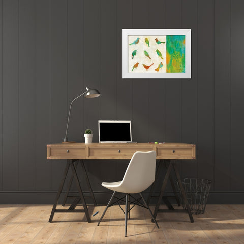 Flight Patterns I Crop White Modern Wood Framed Art Print by Averinos, Melissa