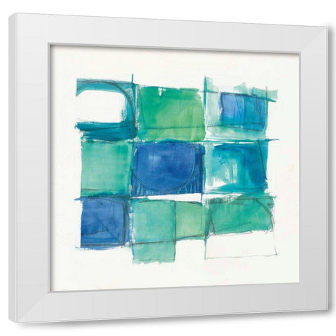 131 West 3rd Street Square II on White White Modern Wood Framed Art Print by Schick, Mike