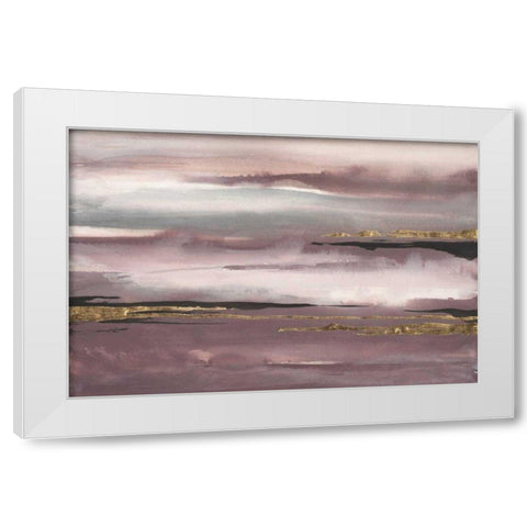 Gilded Storm I White Modern Wood Framed Art Print by Paschke, Chris