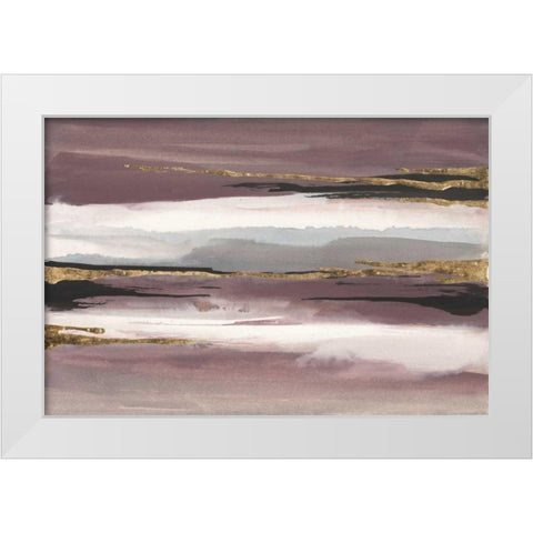 Gilded Storm II White Modern Wood Framed Art Print by Paschke, Chris