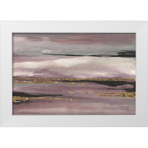 Gilded Storm III White Modern Wood Framed Art Print by Paschke, Chris