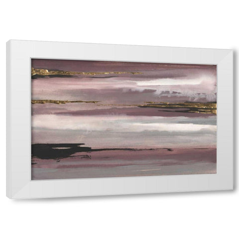 Gilded Storm IV White Modern Wood Framed Art Print by Paschke, Chris