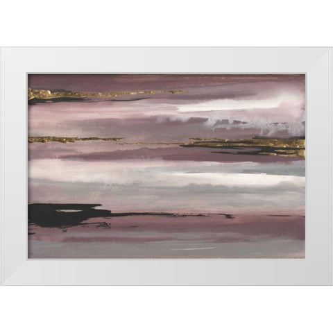 Gilded Storm IV White Modern Wood Framed Art Print by Paschke, Chris