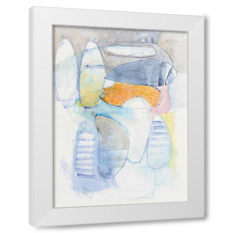 Beneath the Surface I White Modern Wood Framed Art Print by Schick, Mike