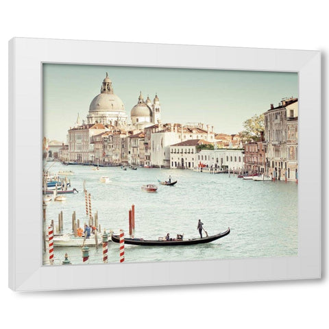 Grand Canal White Modern Wood Framed Art Print by Bevan, Keri