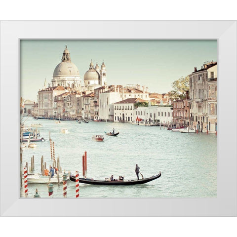 Grand Canal White Modern Wood Framed Art Print by Bevan, Keri