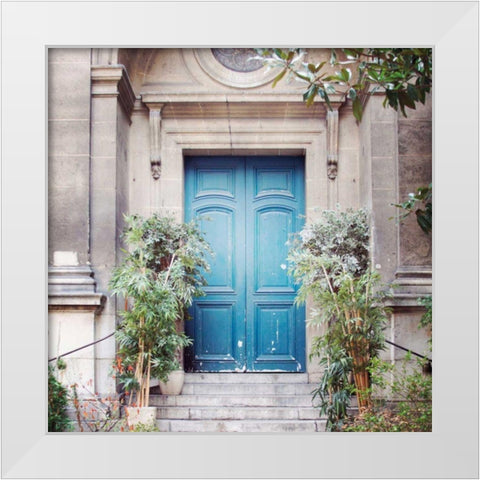 Paris Moments IV White Modern Wood Framed Art Print by Marshall, Laura