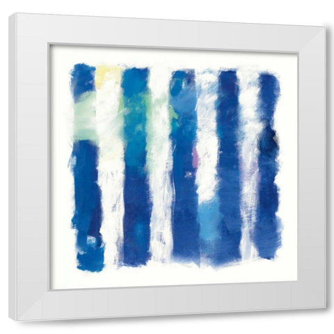 Rhythm and Hue on White White Modern Wood Framed Art Print by Schick, Mike