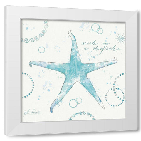 Coastal Splash I White Modern Wood Framed Art Print by Pertiet, Katie
