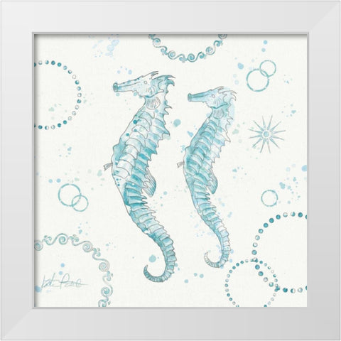 Coastal Splash III White Modern Wood Framed Art Print by Pertiet, Katie