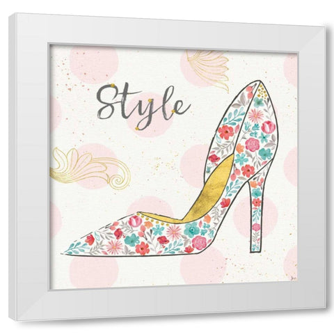 Fashion Blooms II White Modern Wood Framed Art Print by Aiken, Jess