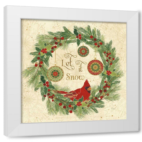 Winter Feathers VII White Modern Wood Framed Art Print by Charron, Veronique