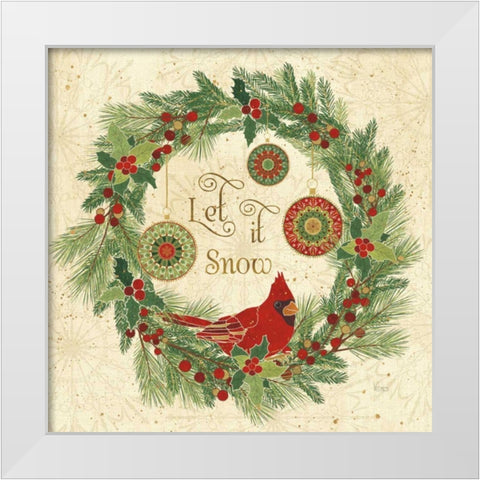 Winter Feathers VII White Modern Wood Framed Art Print by Charron, Veronique