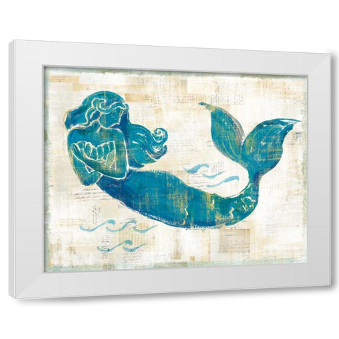 On the Waves II White Modern Wood Framed Art Print by Schlabach, Sue