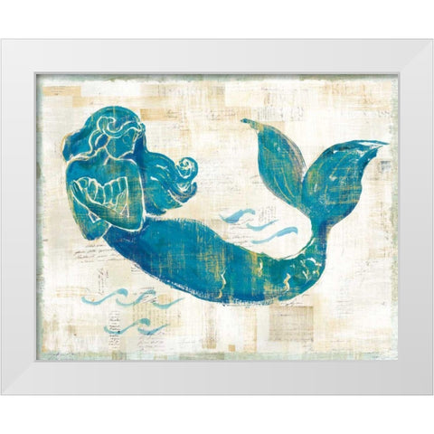 On the Waves II White Modern Wood Framed Art Print by Schlabach, Sue