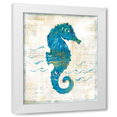 On the Waves III White Modern Wood Framed Art Print by Schlabach, Sue