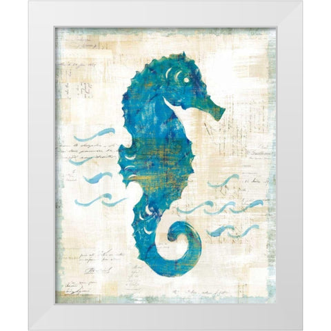 On the Waves III White Modern Wood Framed Art Print by Schlabach, Sue