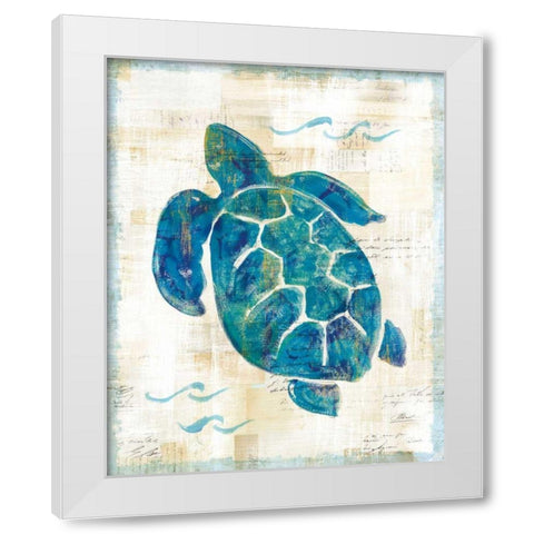 On the Waves VI White Modern Wood Framed Art Print by Schlabach, Sue