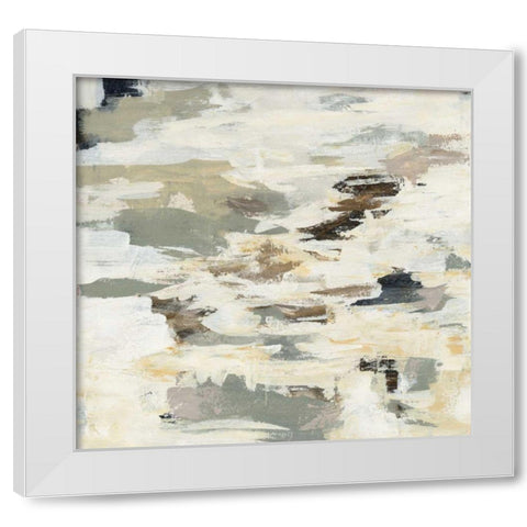 Steps on Stones I White Modern Wood Framed Art Print by Vassileva, Silvia