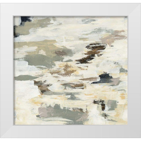 Steps on Stones I White Modern Wood Framed Art Print by Vassileva, Silvia