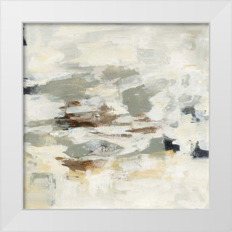 Steps on Stones II White Modern Wood Framed Art Print by Vassileva, Silvia