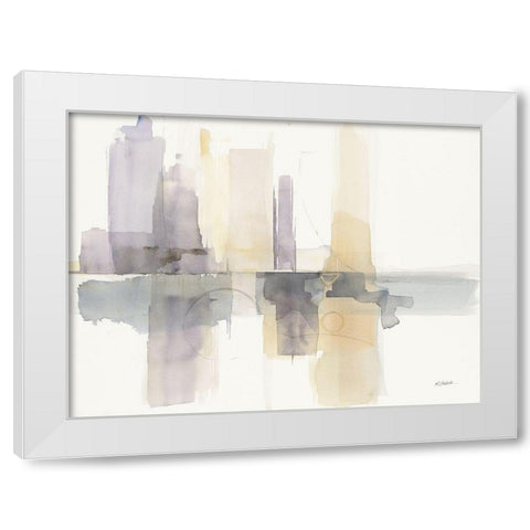 Improvisation II White Modern Wood Framed Art Print by Schick, Mike