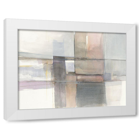 Improvisation III White Modern Wood Framed Art Print by Schick, Mike