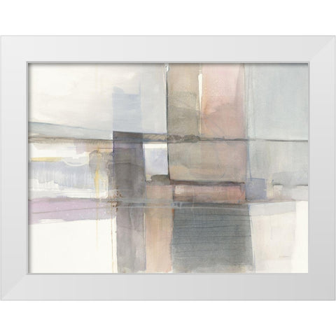 Improvisation III White Modern Wood Framed Art Print by Schick, Mike